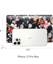 Load image into Gallery viewer, Stunning Black Floral Clutch Bag
