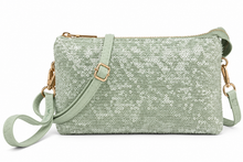 Load image into Gallery viewer, Mint sequin crossover bag
